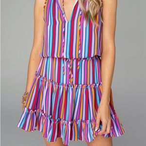 Buddy Love Sage Tie Waist Mini Dress, Size M